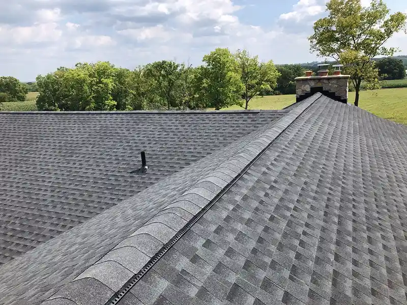 New shingles installed on roof